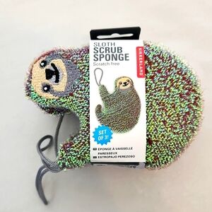 Kikkerland Sloth Scrub Sponge